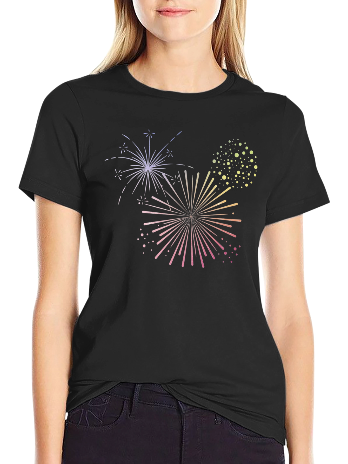 Fireworks Graphic Tee - Black