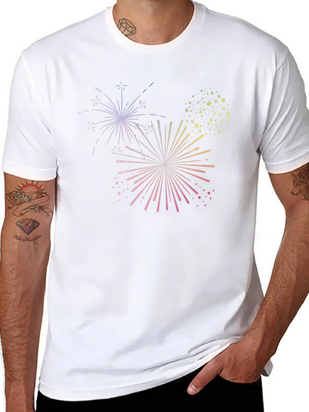 Fireworks Graphic Tee - Black