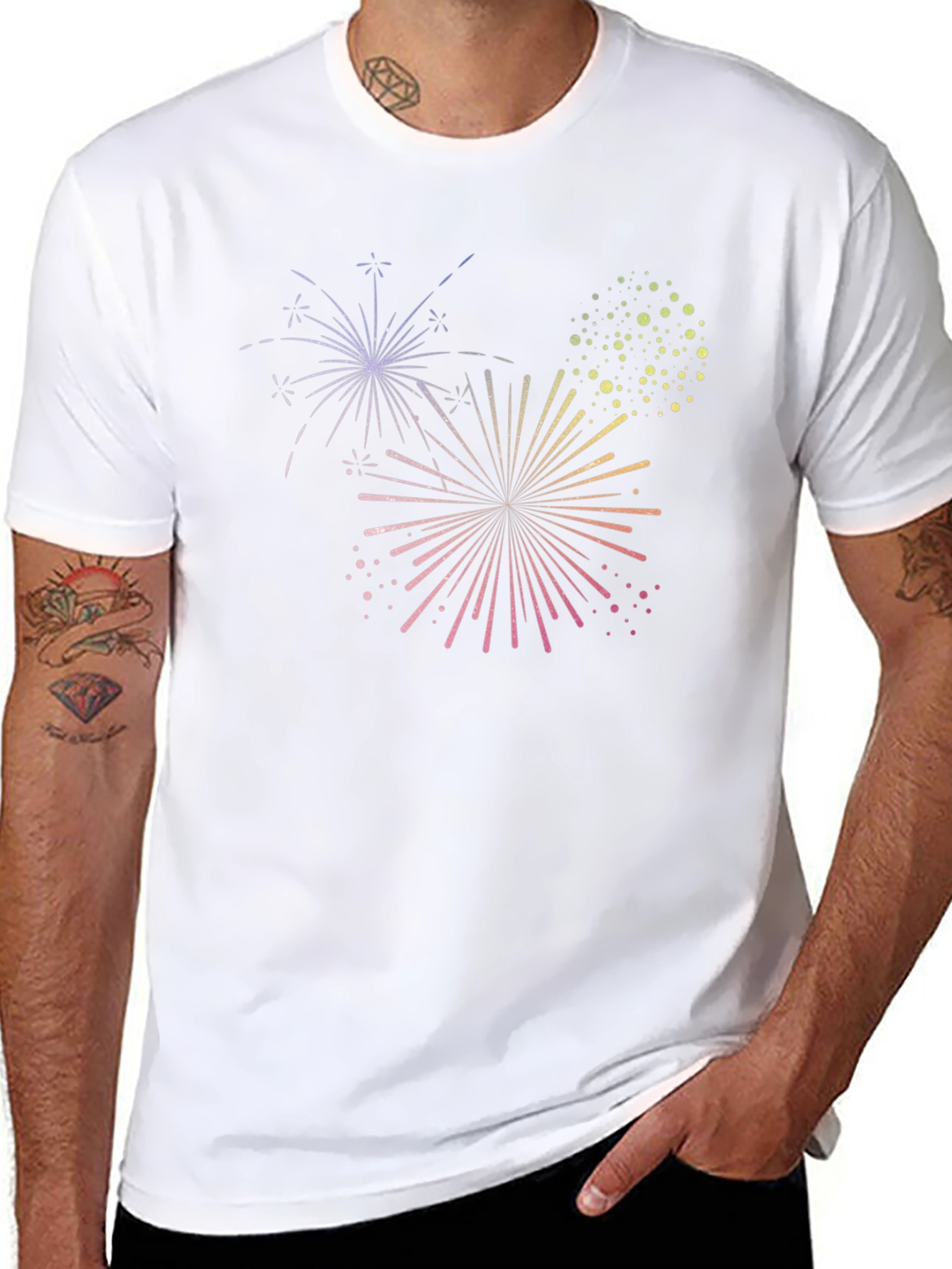 Fireworks Graphic Tee - Black