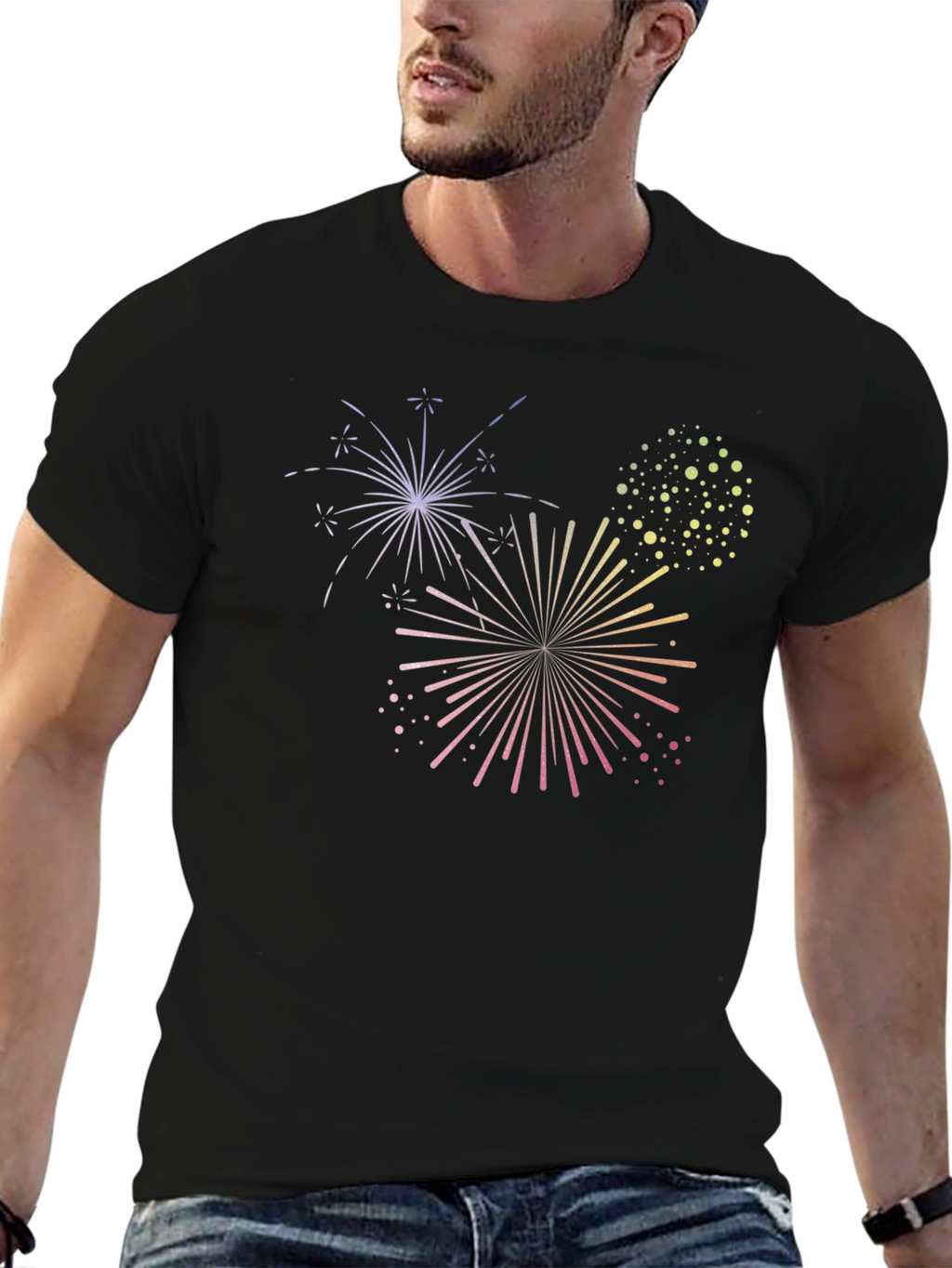 Fireworks Graphic Tee - Black