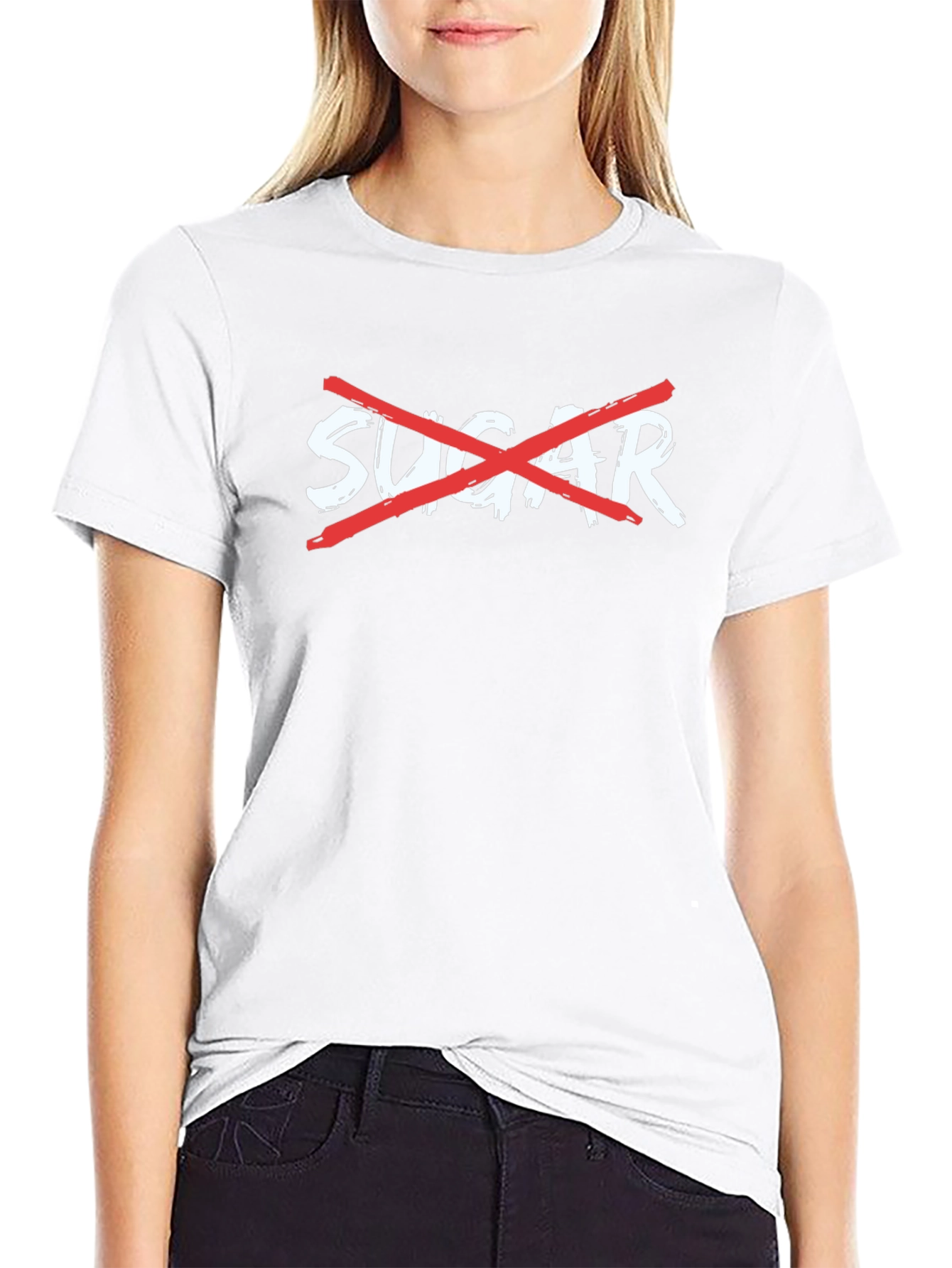 No Sugar Graphic Tee - Black T-Shirt