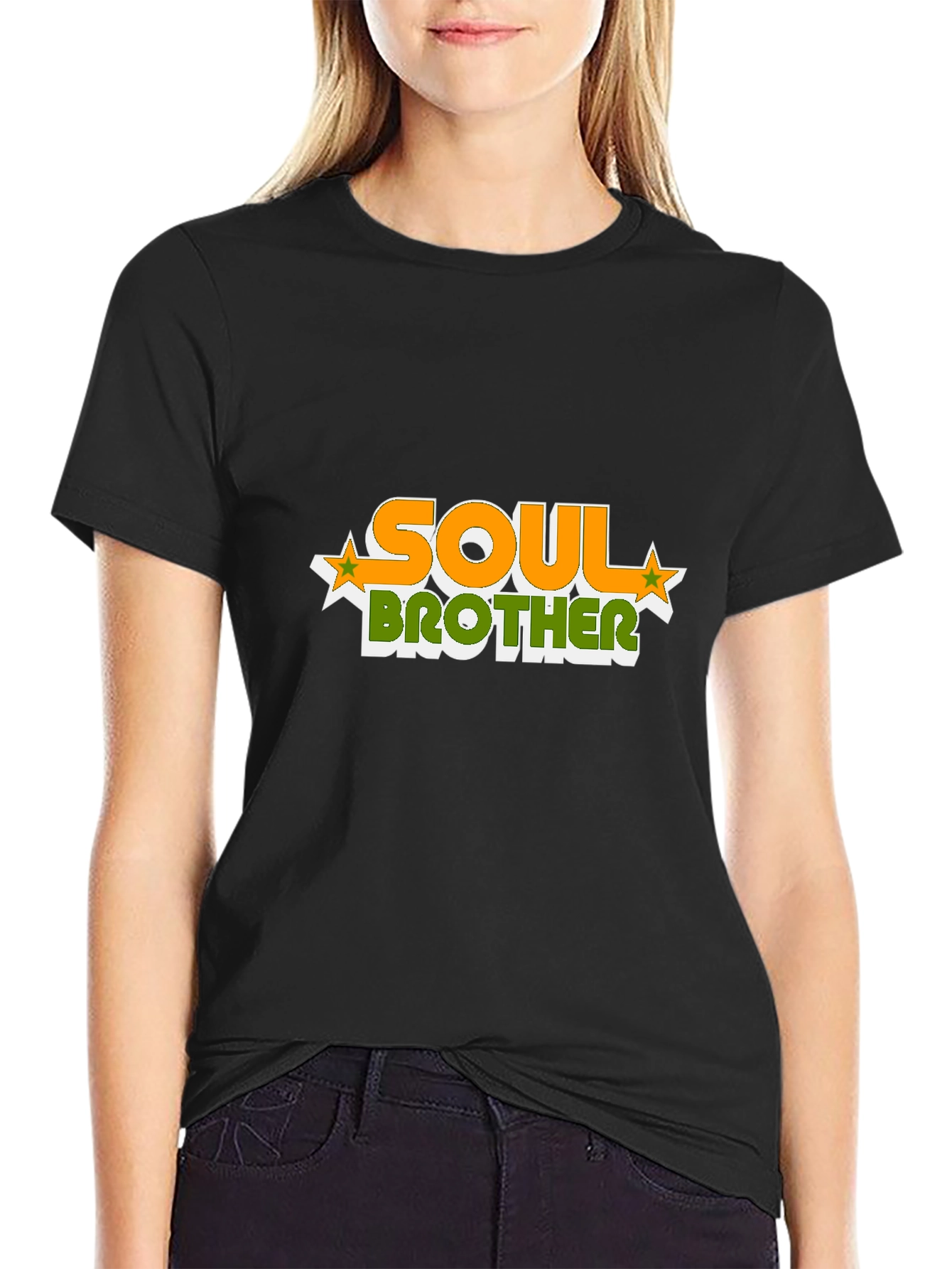 Soul Brother Graphic T-Shirt - Black Cotton Tee
