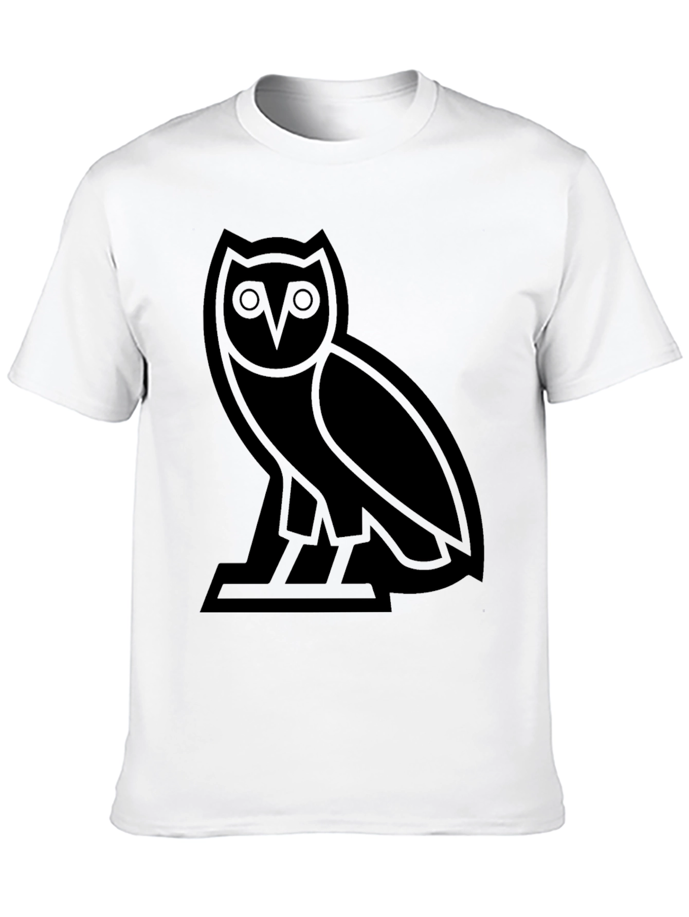 Black Owl Graphic Tee - Mens Casual Shirt
