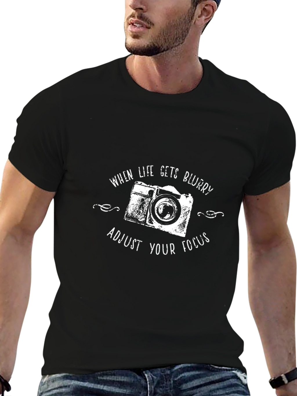 Adjust Your Focus Graphic Tee - Camera Lover T-Shirt