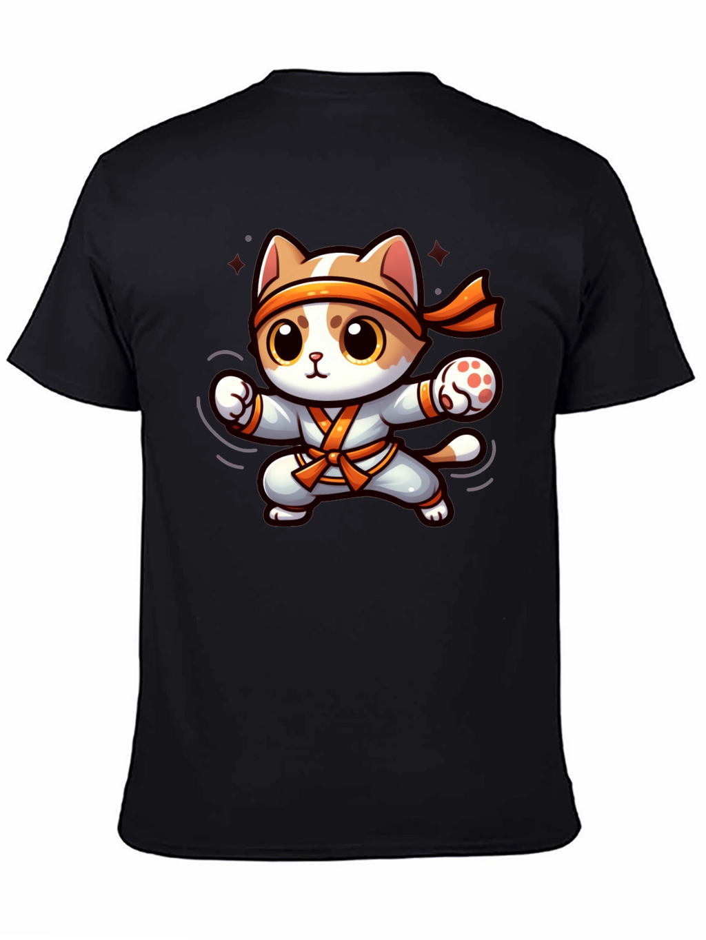 Karate Cat T-Shirt - Black
