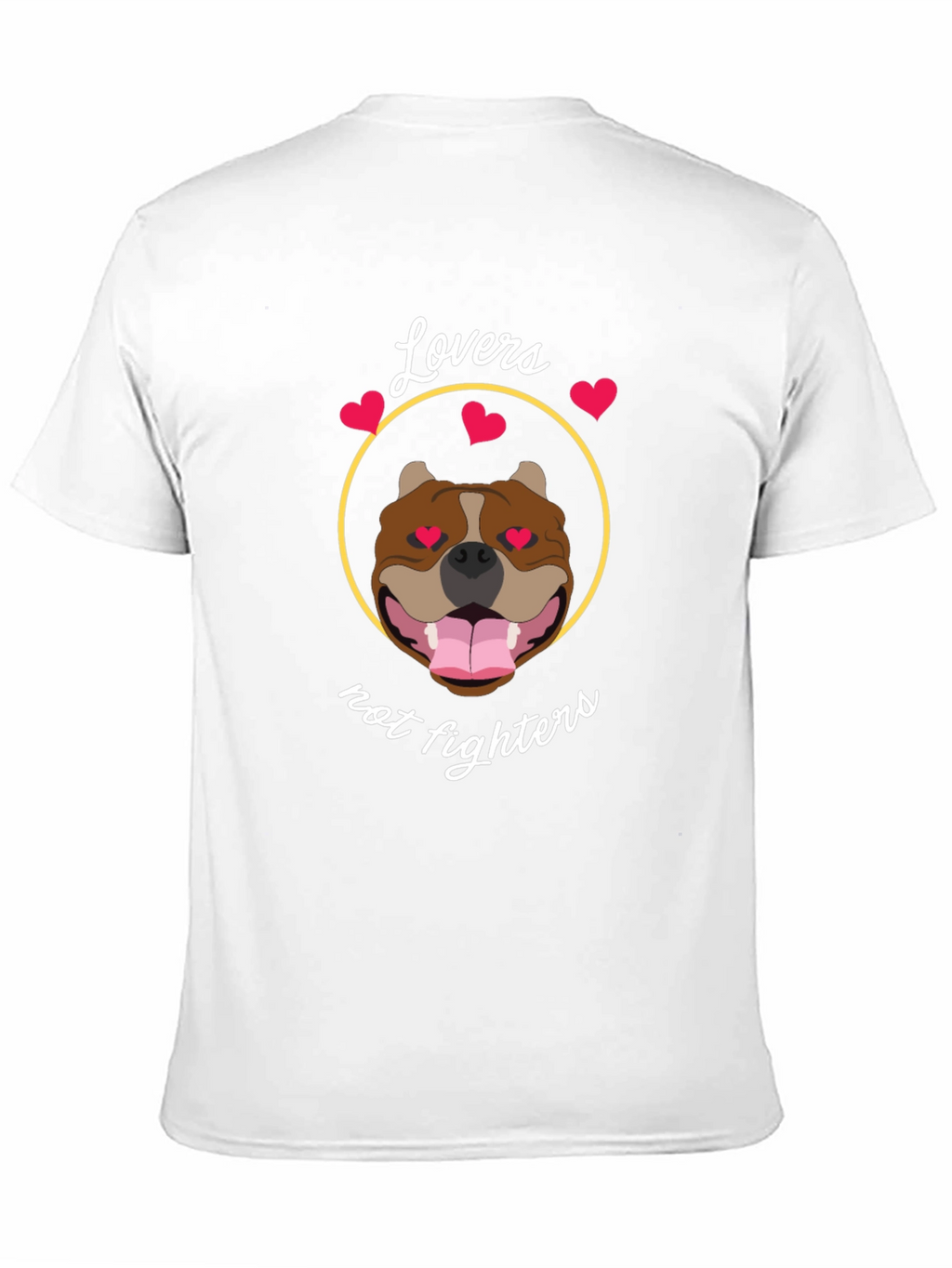 Lovers Not Fighters Pitbull T-Shirt