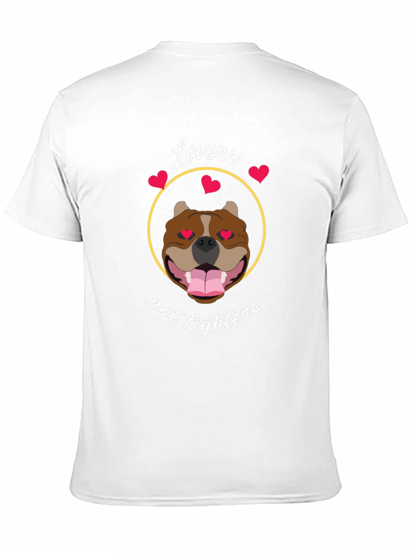 Lovers Not Fighters Pitbull T-Shirt