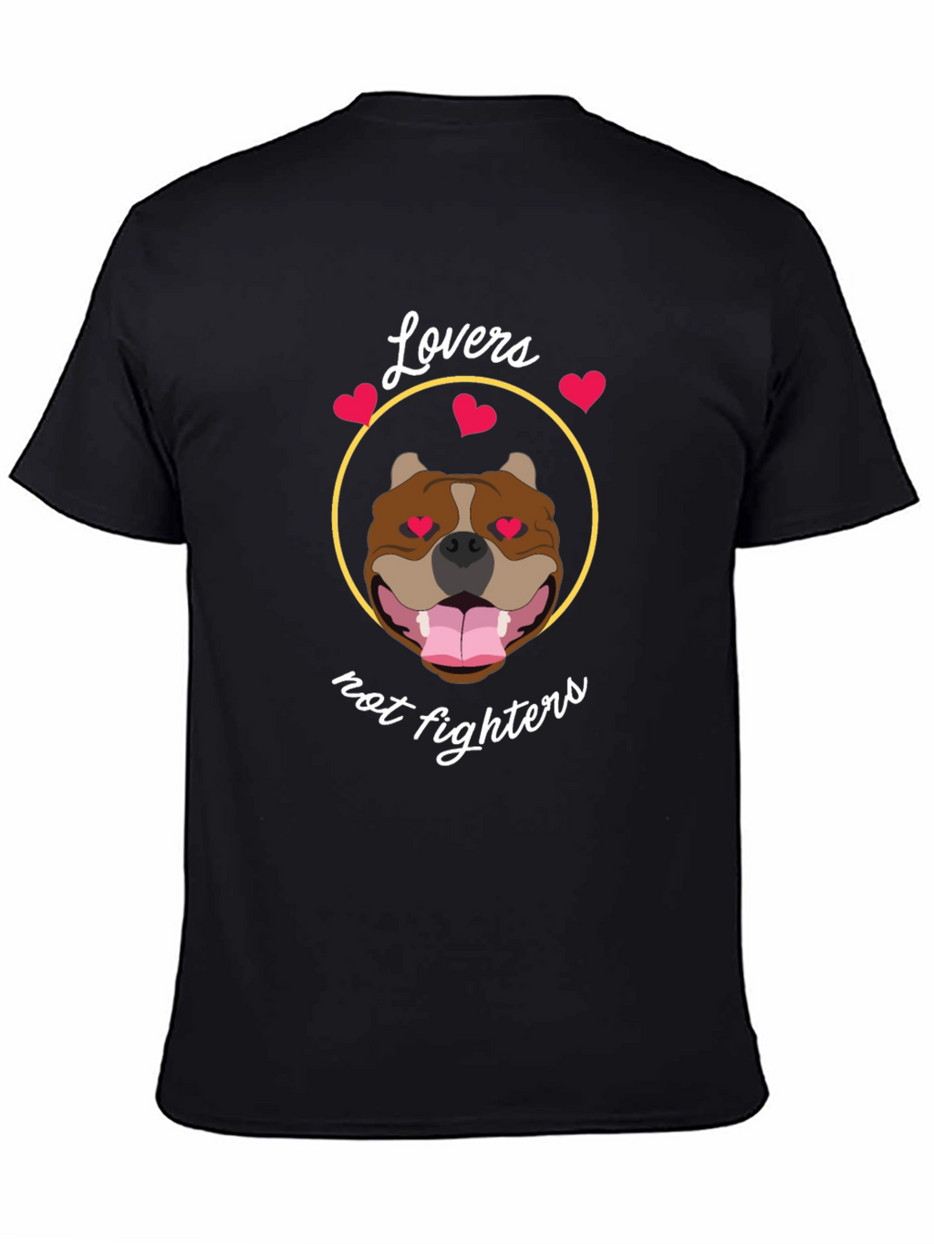Lovers Not Fighters Pitbull T-Shirt