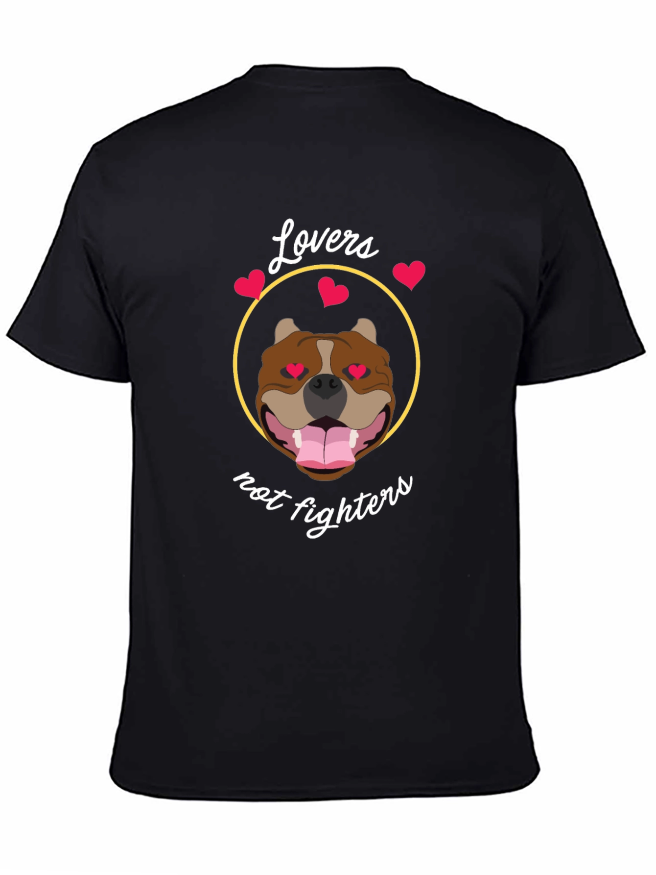 Lovers Not Fighters Pitbull T-Shirt