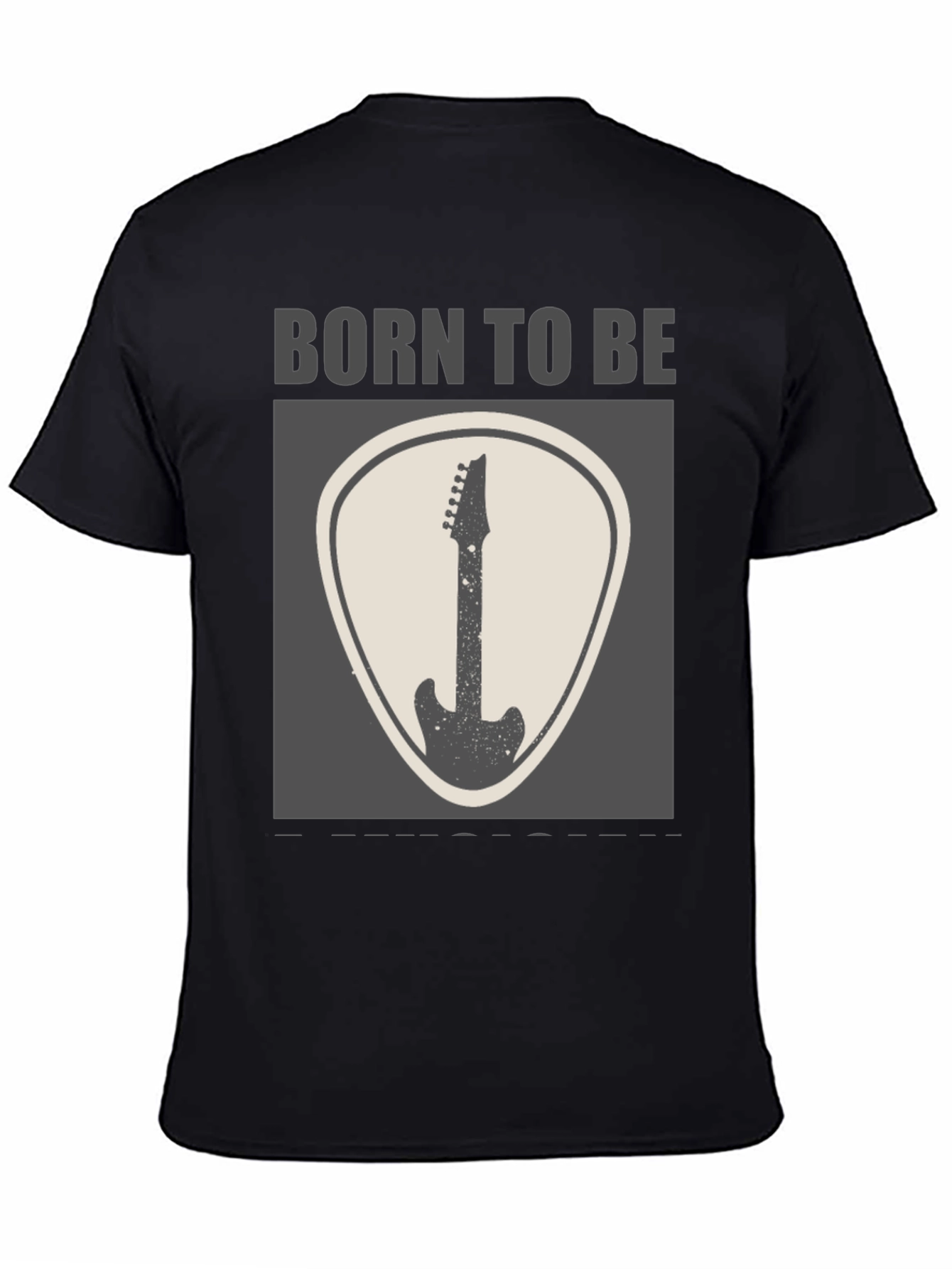 Born to Be Guitar Black T-Shirt