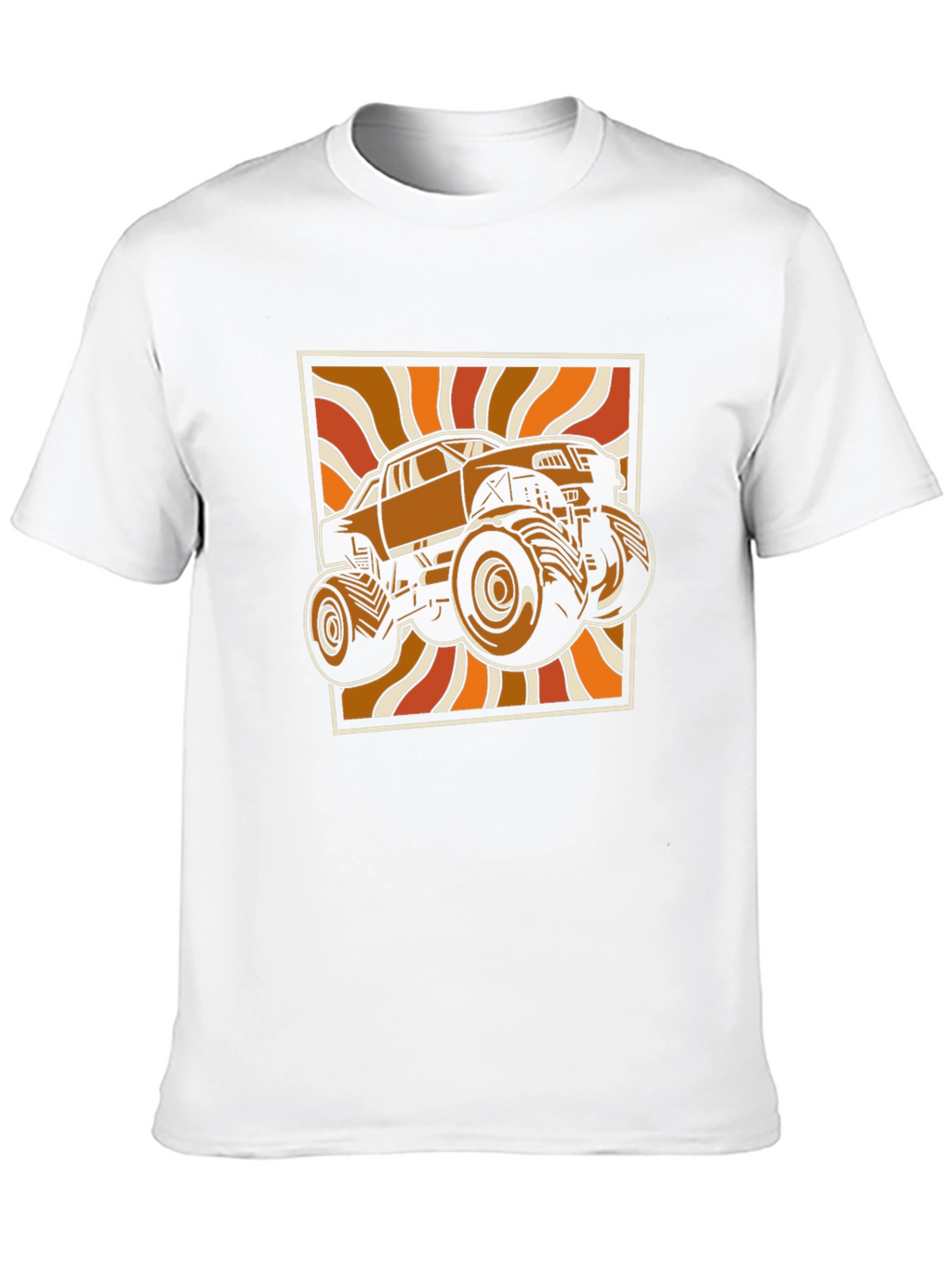 Retro Monster Truck Graphic Tee - Black