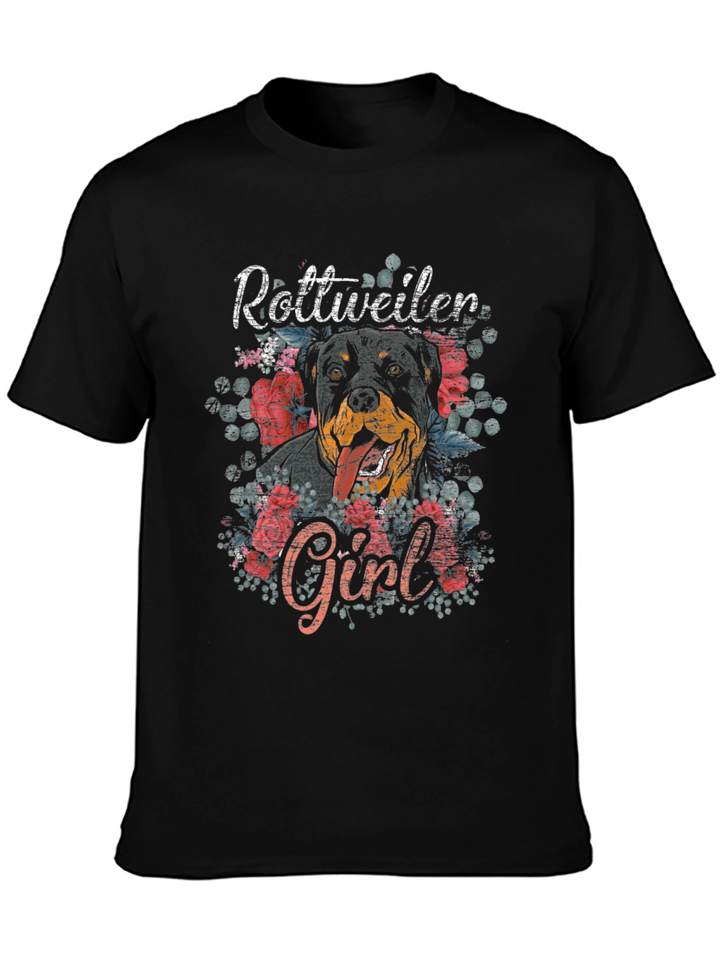 Rottweiler Girl Graphic Tee - Dog Lover Shirt