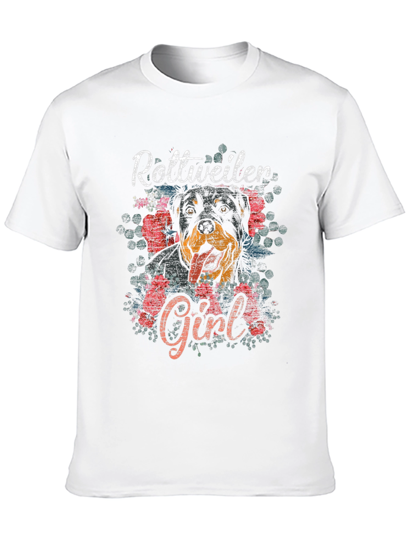 Rottweiler Girl Graphic Tee - Dog Lover Shirt