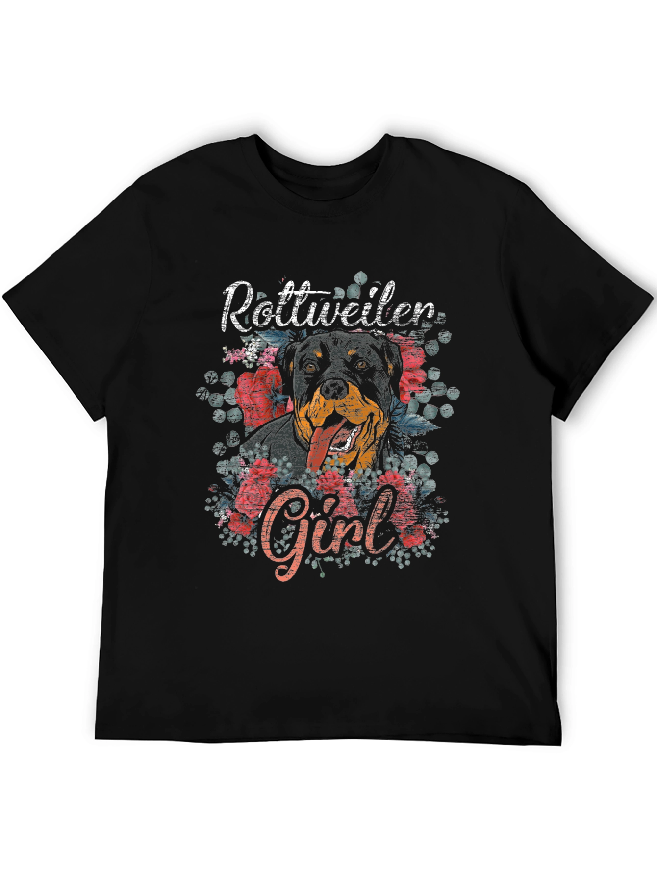 Rottweiler Girl Graphic Tee - Dog Lover Shirt