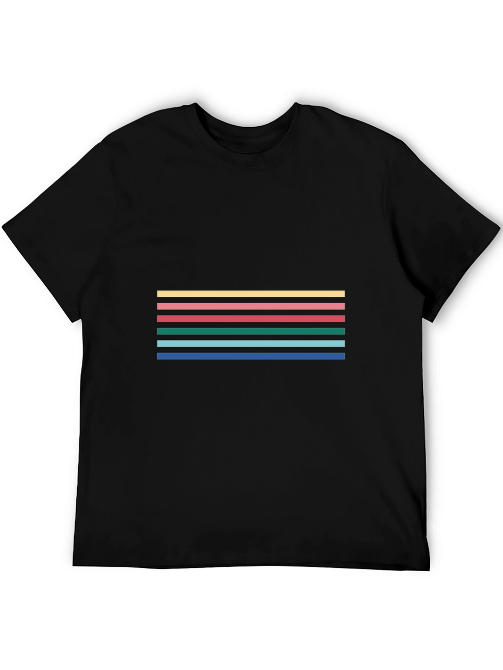 Striped Graphic Tee - Casual Comfort