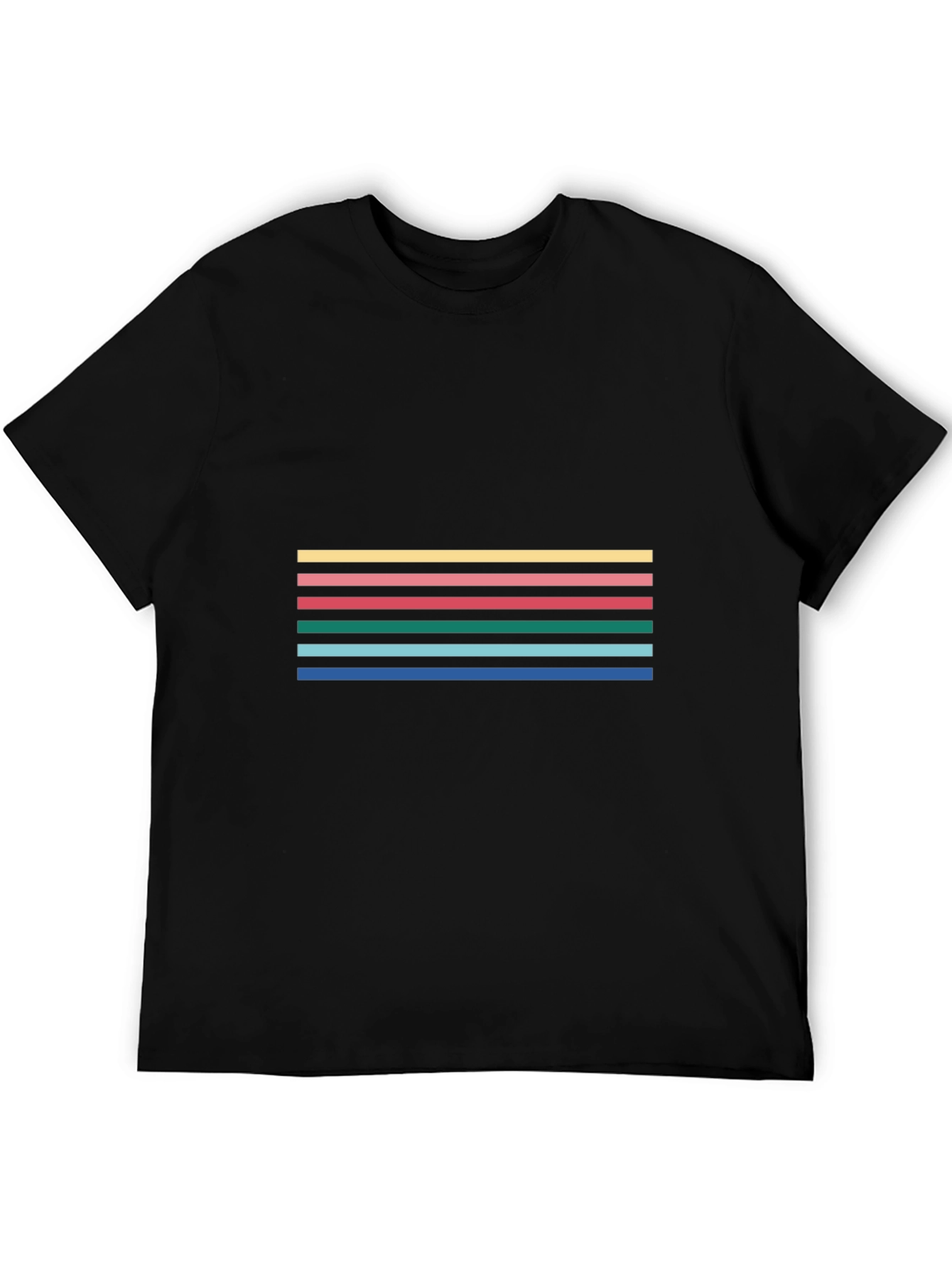 Striped Graphic Tee - Casual Comfort