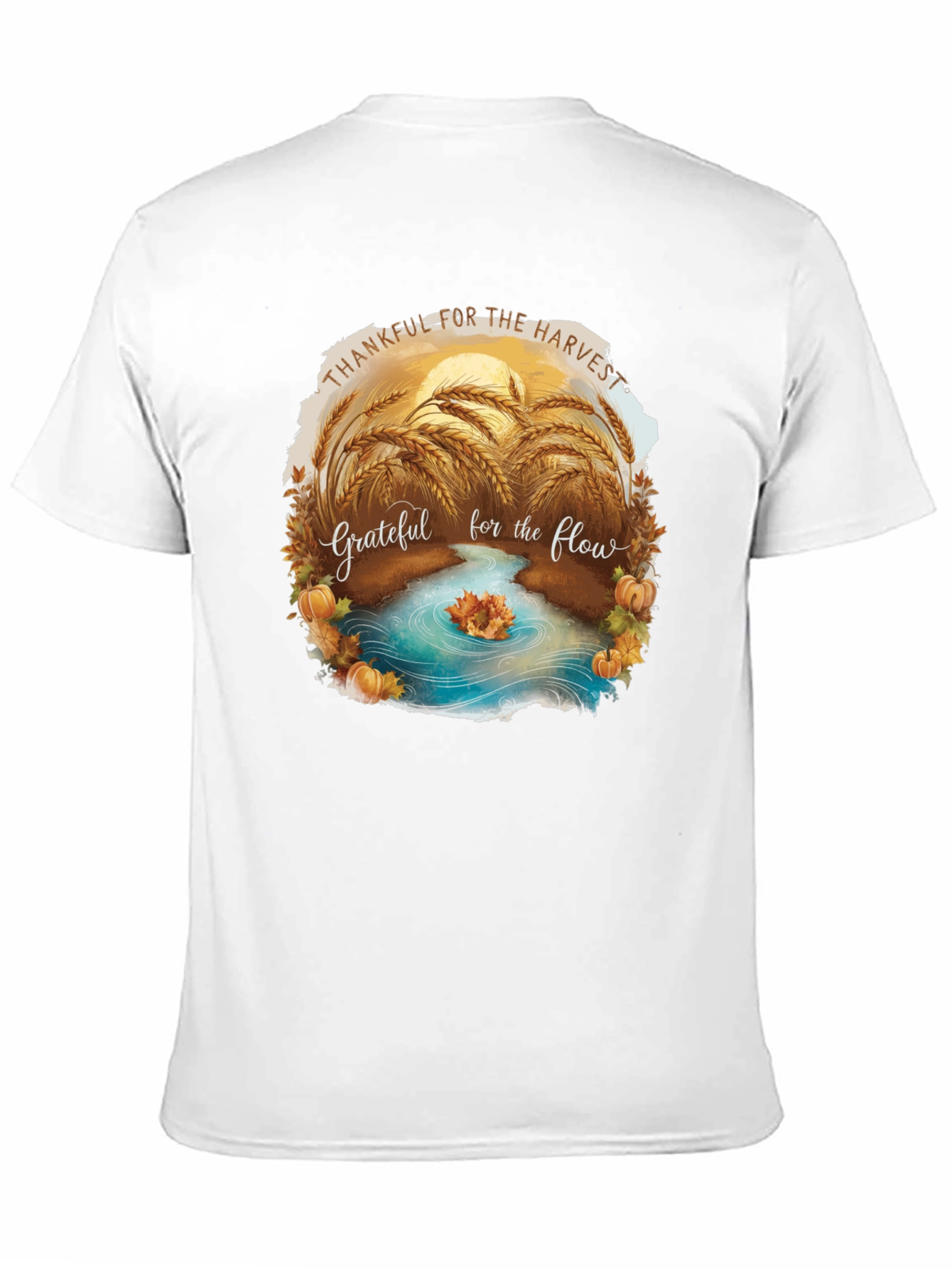 Harvest T-Shirt: Thankful for the Flow Graphic Tee