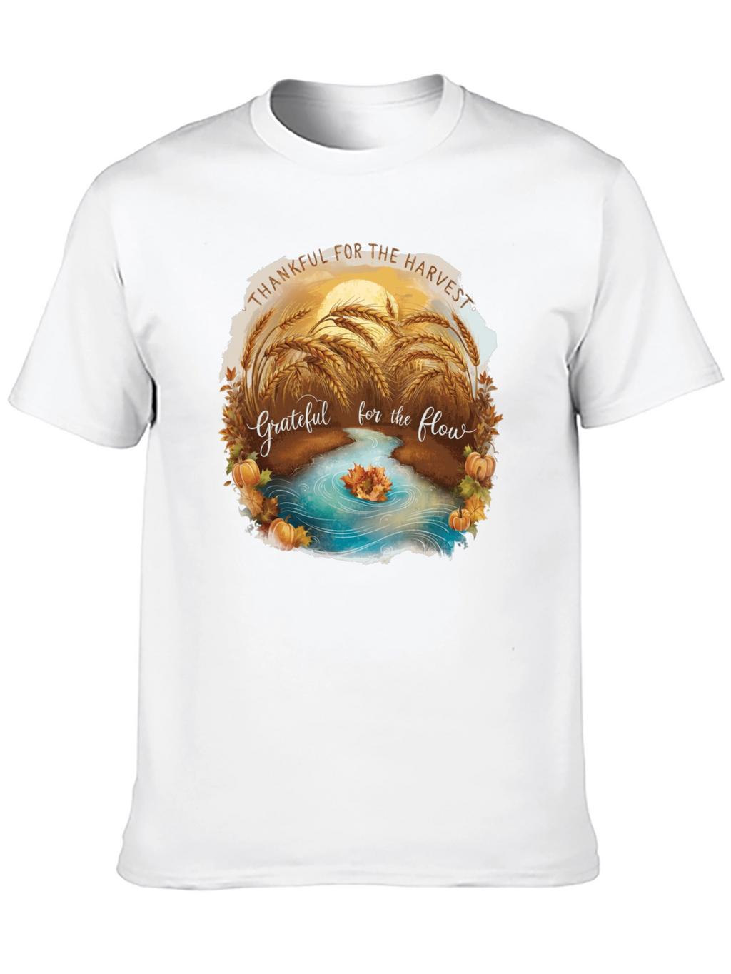 Harvest T-Shirt: Thankful for the Flow Graphic Tee