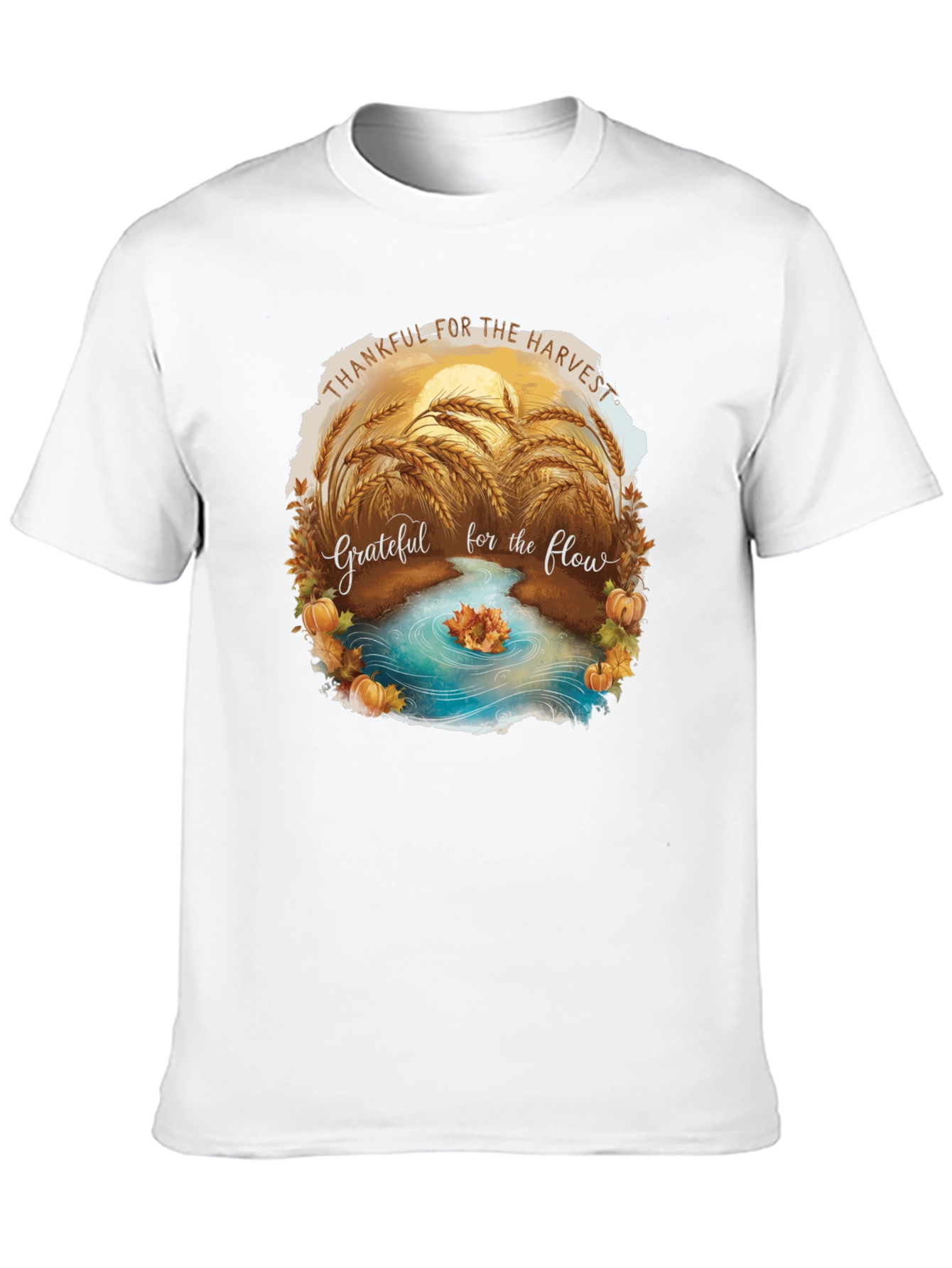 Harvest T-Shirt: Thankful for the Flow Graphic Tee