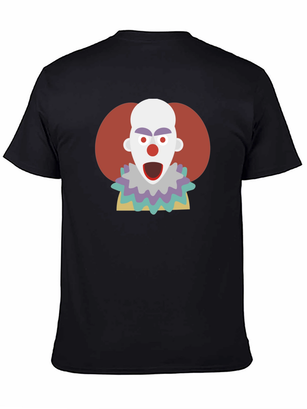 Clown Graphic T-Shirt - Mens Crew Neck Tee