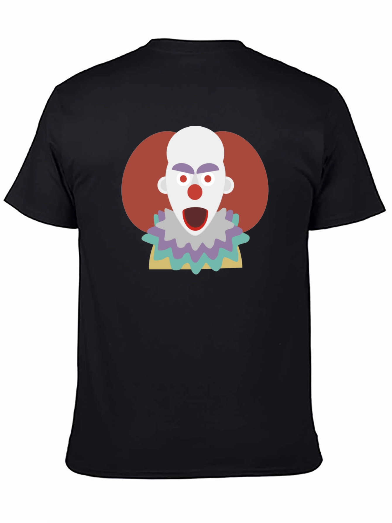 Clown Graphic T-Shirt - Mens Crew Neck Tee