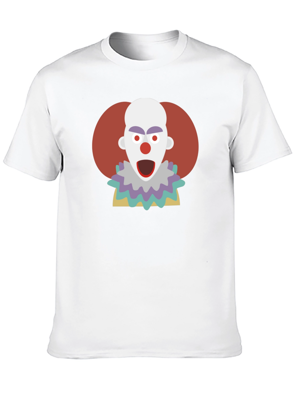 Clown Graphic T-Shirt - Mens Crew Neck Tee