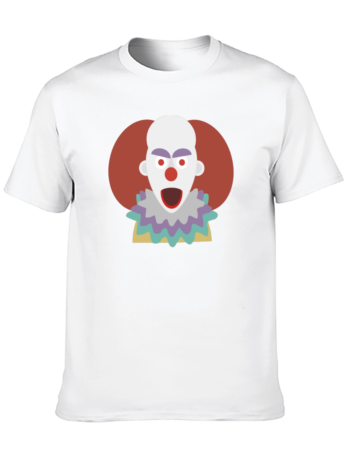 Clown Graphic T-Shirt - Mens Crew Neck Tee