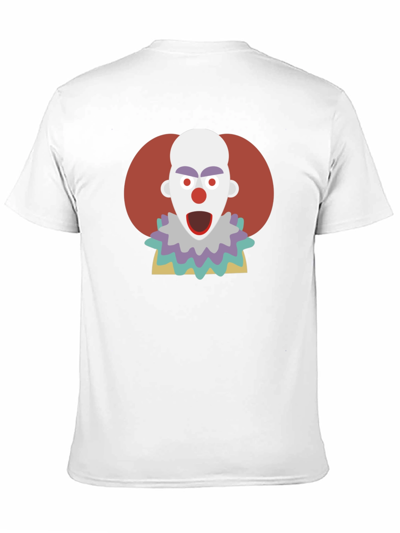 Clown Graphic T-Shirt - Mens Crew Neck Tee