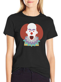 Clown Graphic T-Shirt - Mens Crew Neck Tee