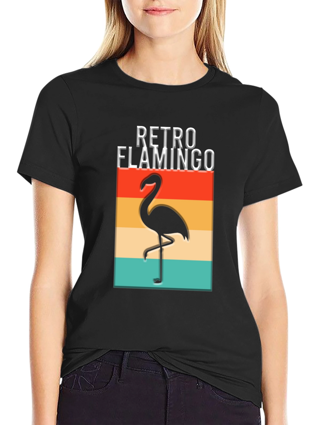 Retro Flamingo Graphic T-Shirt - Unique Design