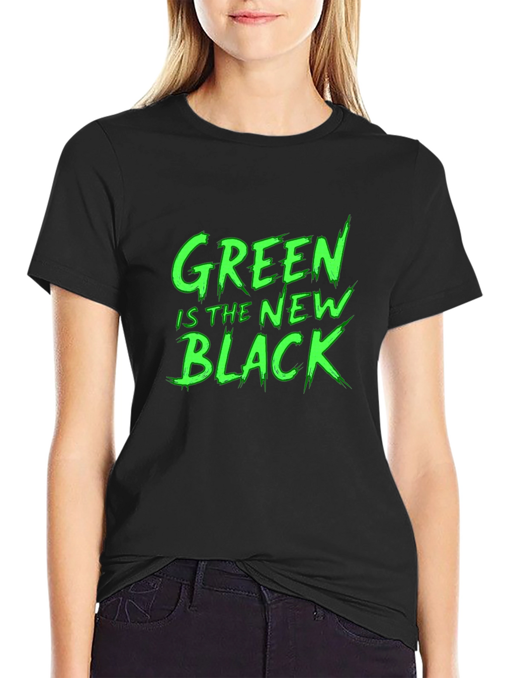Green Is The New Black Graphic T-Shirt