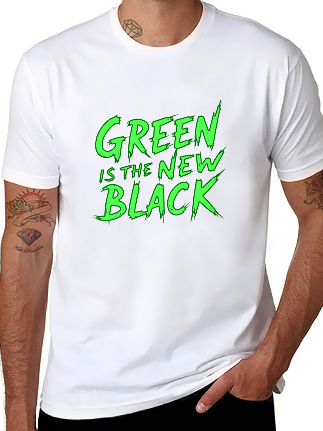 Green Is The New Black Graphic T-Shirt