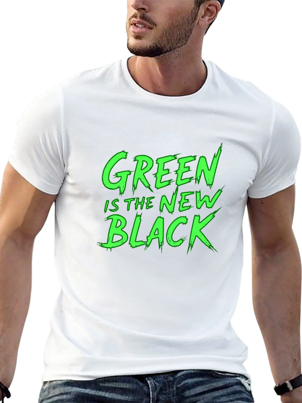 Green Is The New Black Graphic T-Shirt