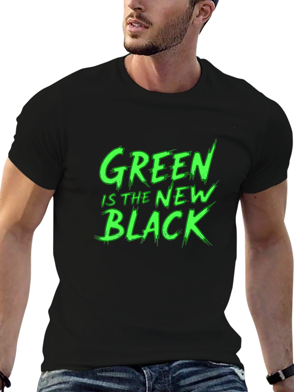 Green Is The New Black Graphic T-Shirt