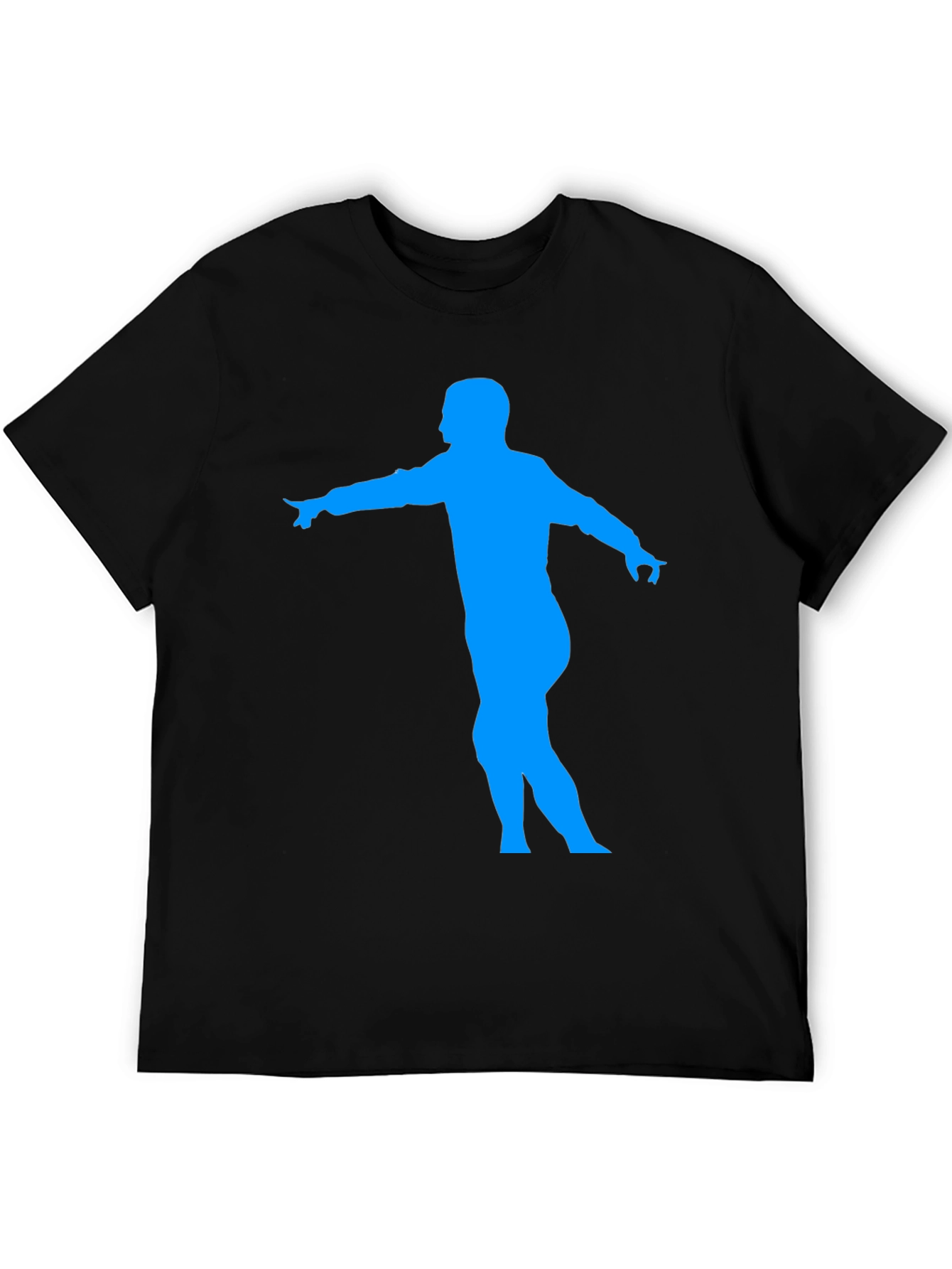 Dancing Man Graphic Tee - Black