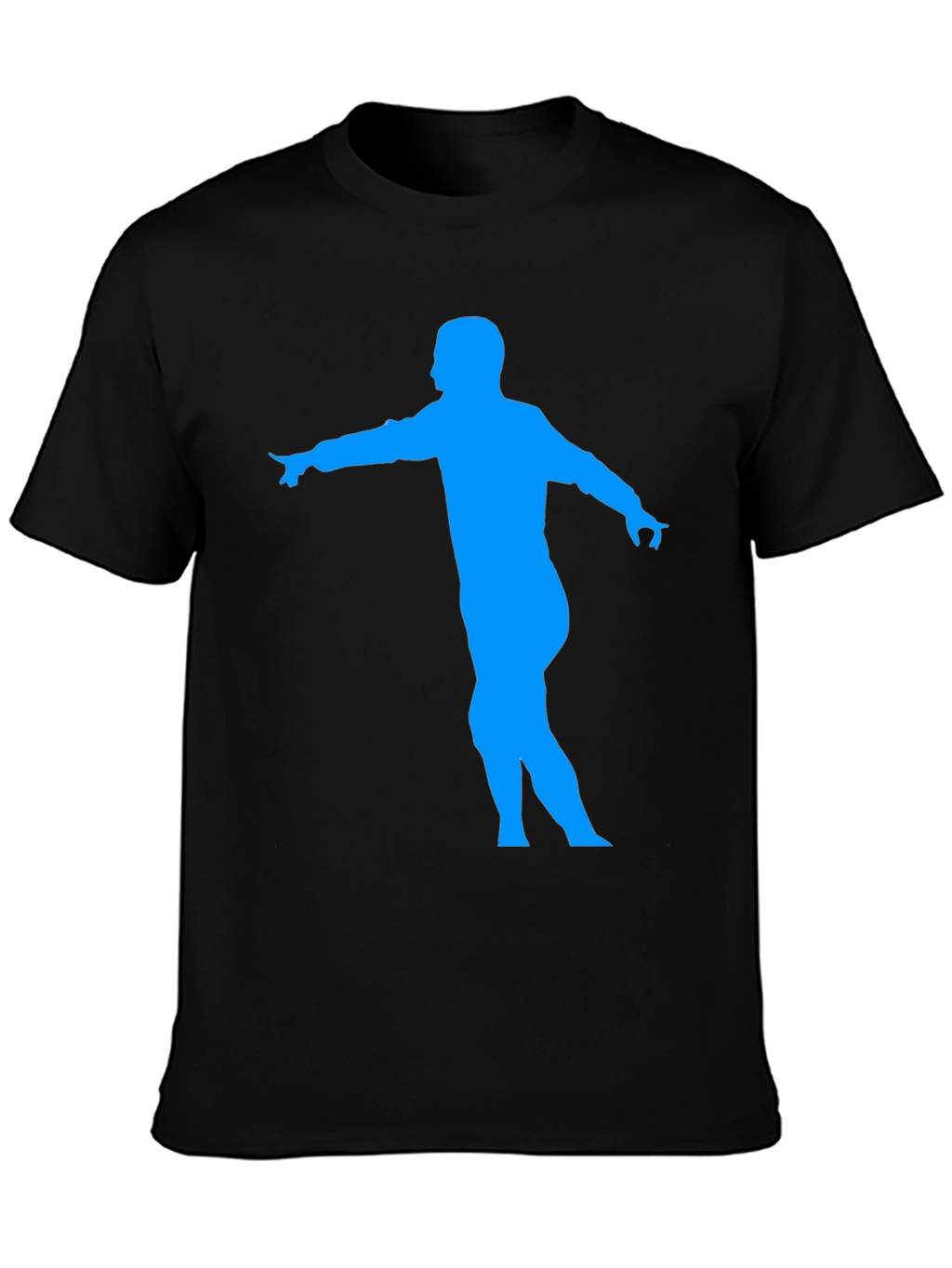 Dancing Man Graphic Tee - Black