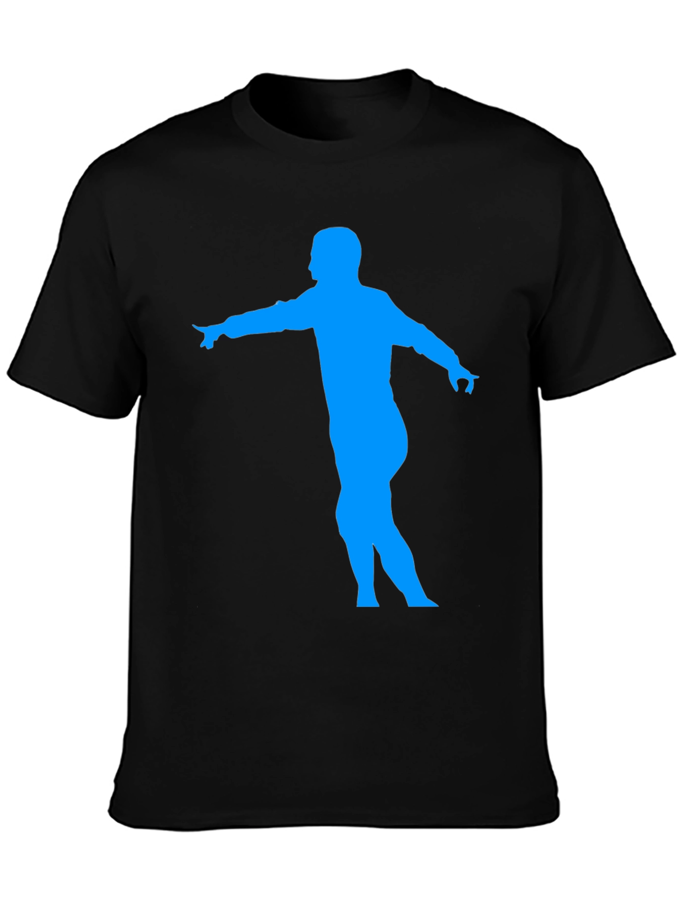 Dancing Man Graphic Tee - Black