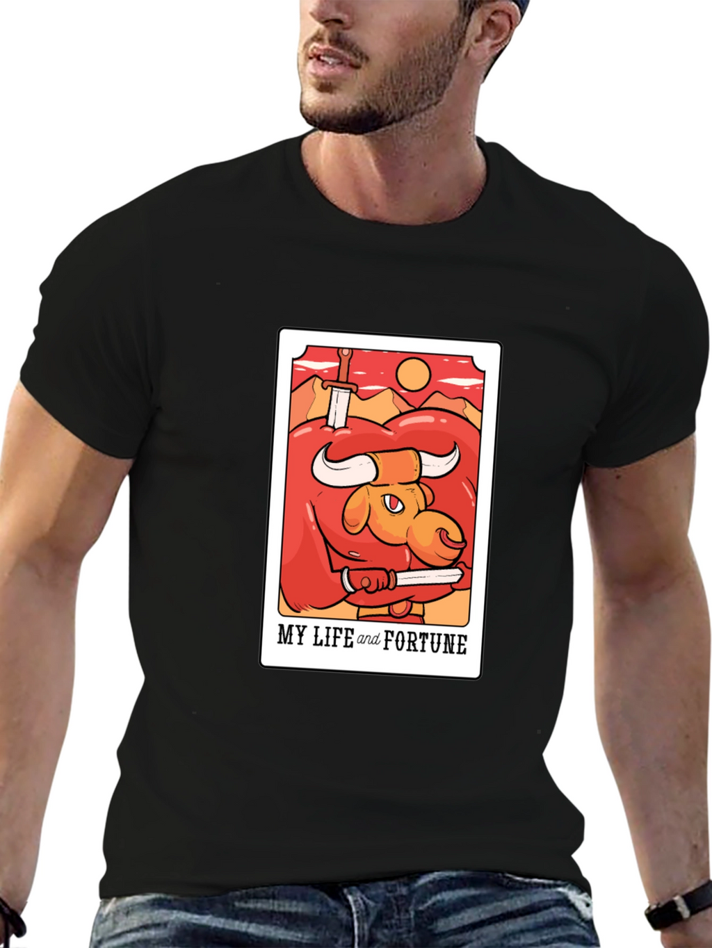 My Life and Fortune Bull Graphic T-Shirt