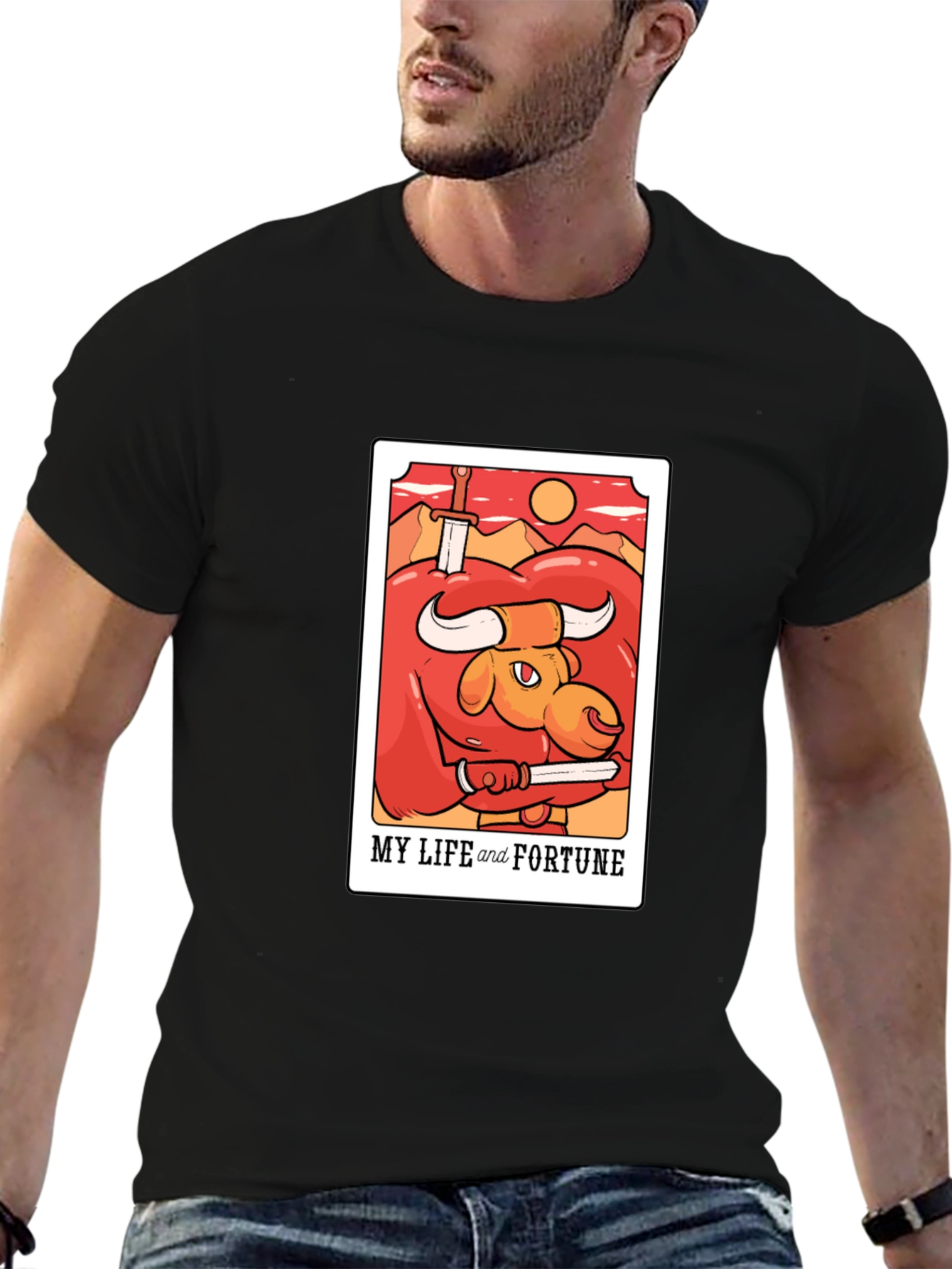 My Life and Fortune Bull Graphic T-Shirt