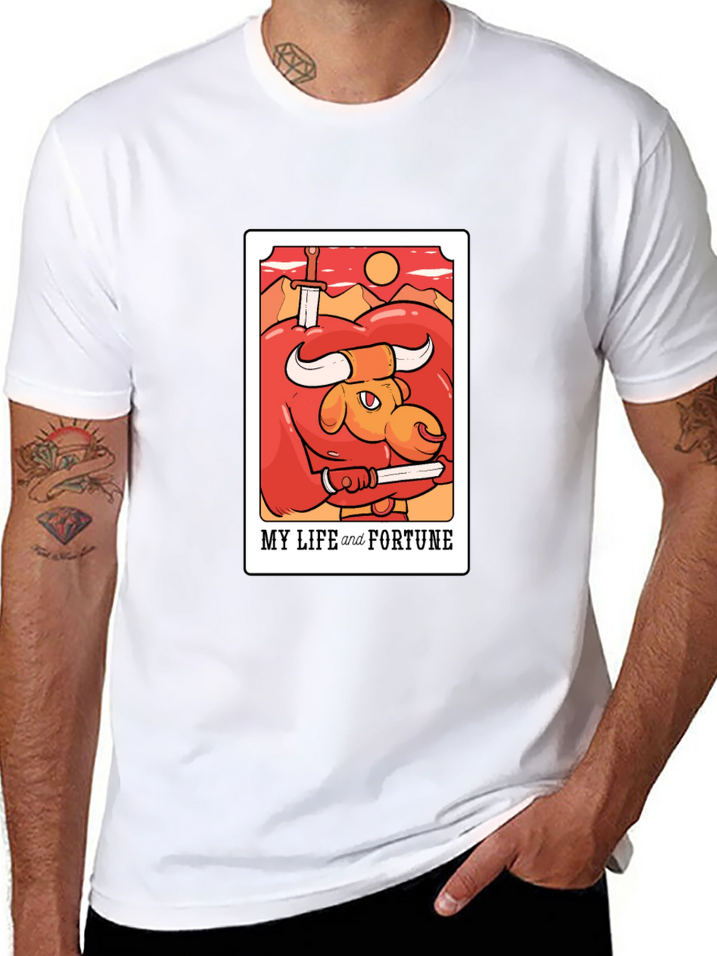 My Life and Fortune Bull Graphic T-Shirt