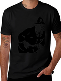 Black Tintin Thompson T-Shirt