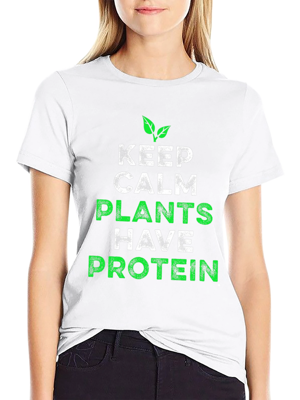 Vegan Protein T-Shirt - Keep Calm Plants Have Protein!