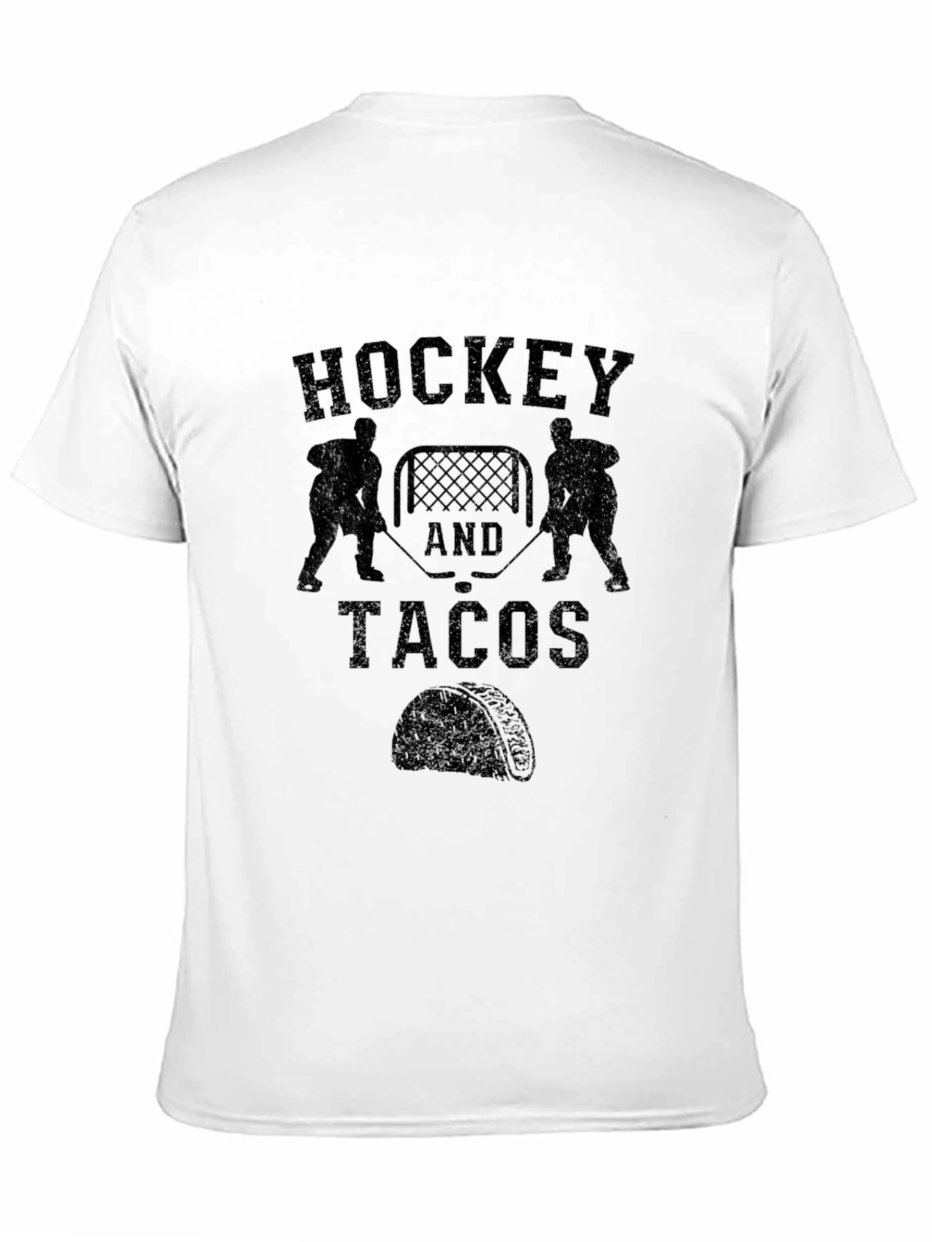 Hockey and Tacos Graphic T-Shirt - Black