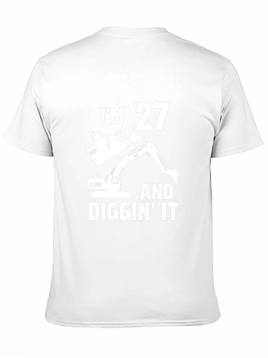 Funny 27th Birthday Excavator T-Shirt