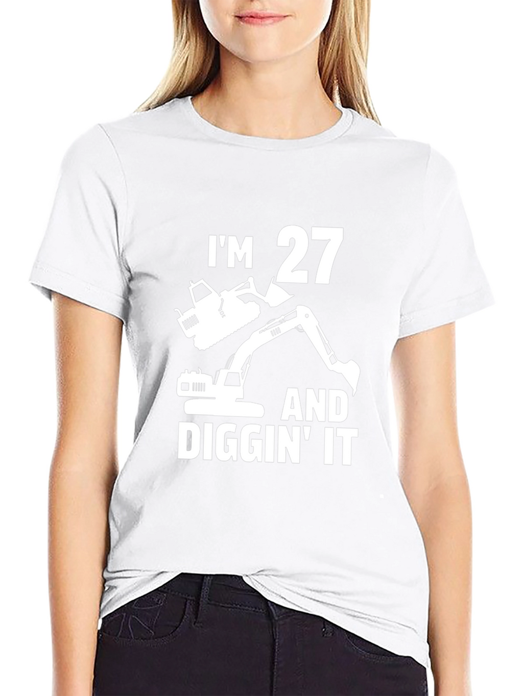 Funny 27th Birthday Excavator T-Shirt