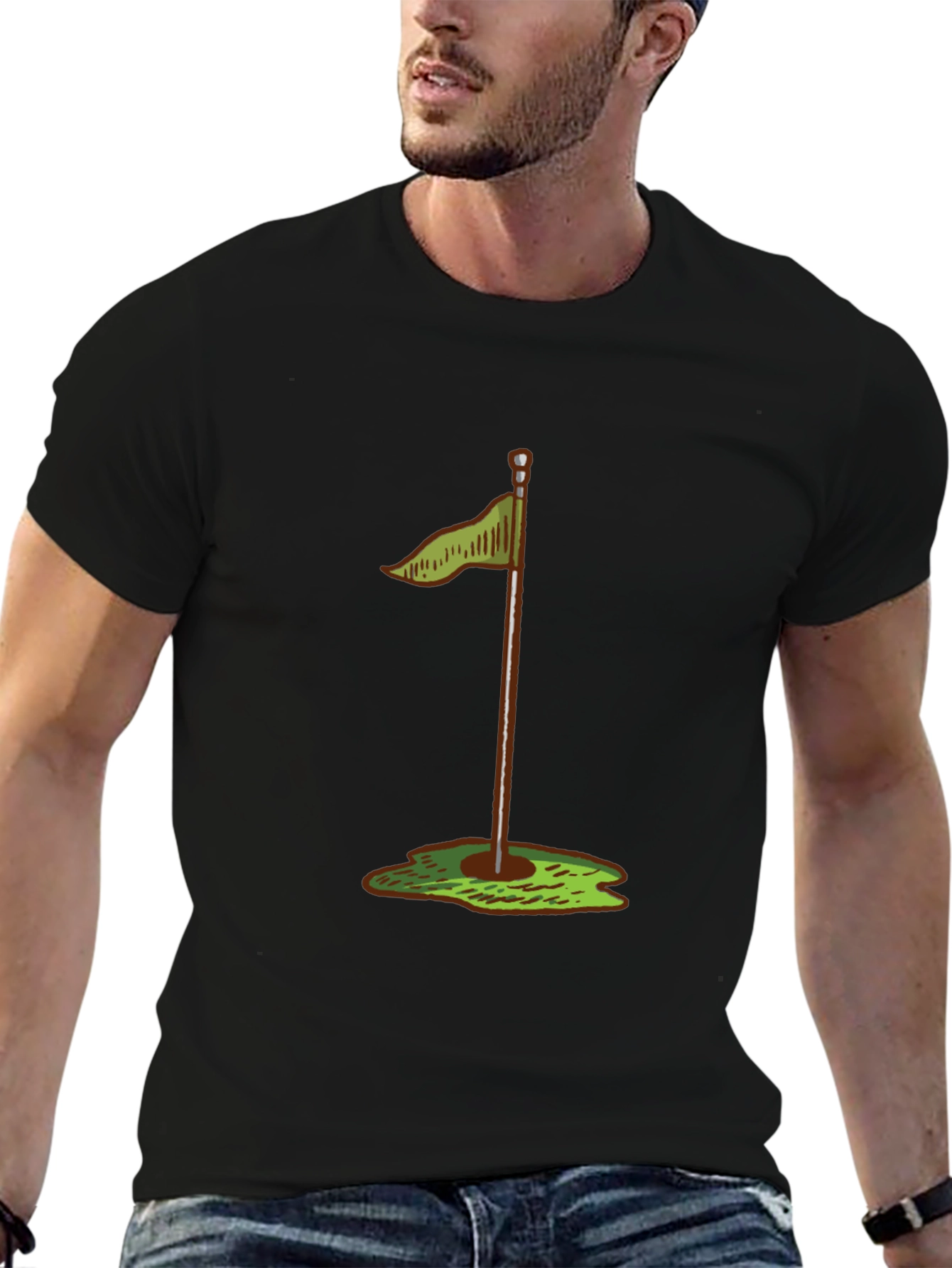 Golf Hole Flag T-Shirt - Stylish & Comfortable