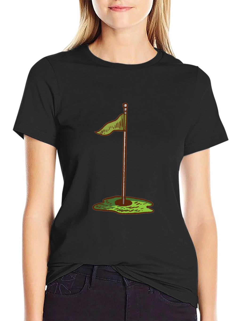 Golf Hole Flag T-Shirt - Stylish & Comfortable