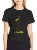 Golf Hole Flag T-Shirt - Stylish & Comfortable