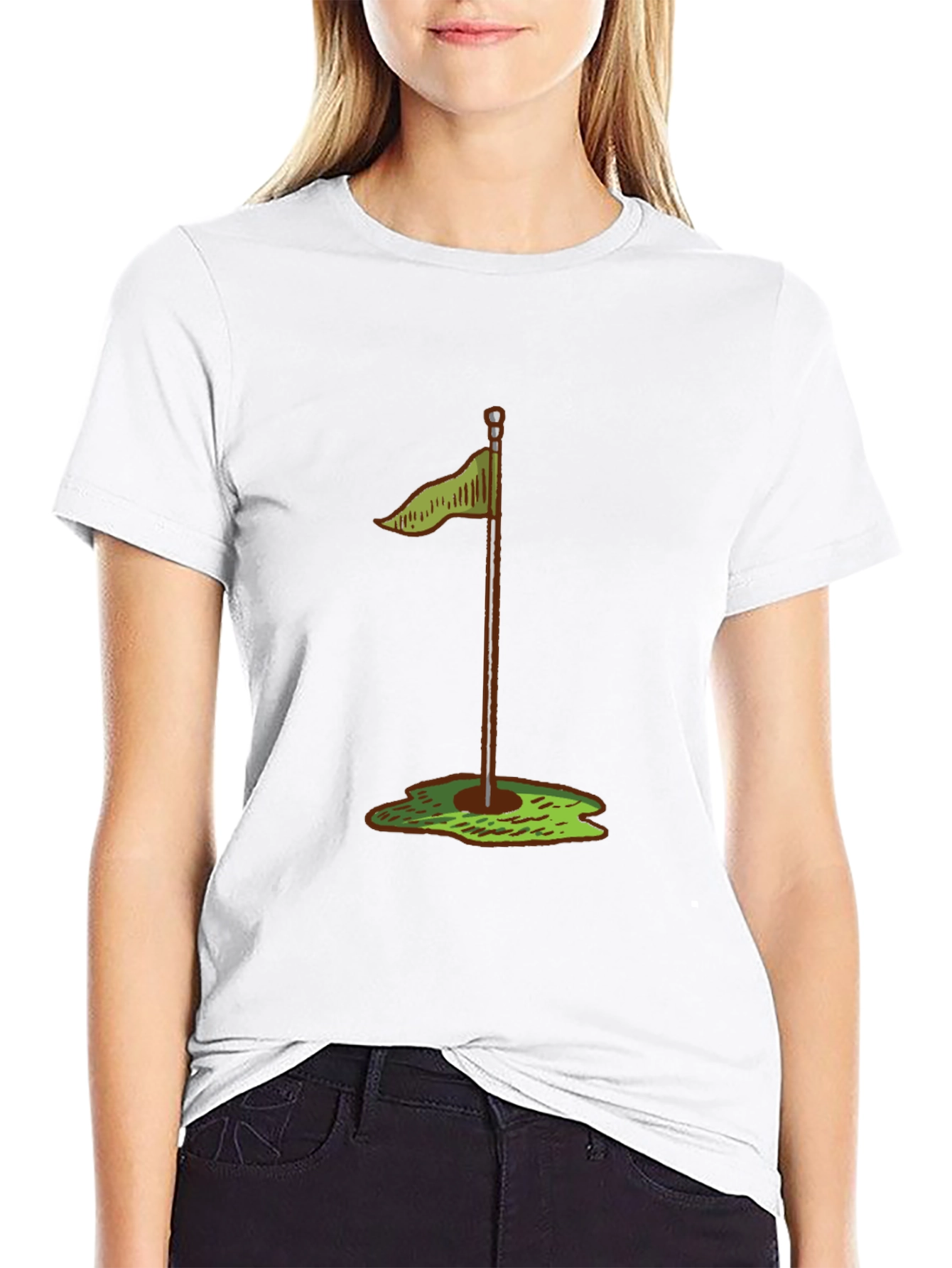 Golf Hole Flag T-Shirt - Stylish & Comfortable