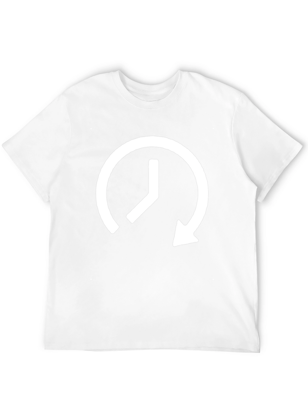 Modern Time Loop Graphic Black Tee